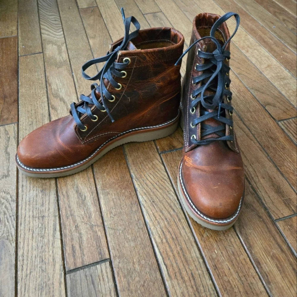 *RARE* Chippewa Women's Leather Service Boots 8.5 - Picture 1 of 10
